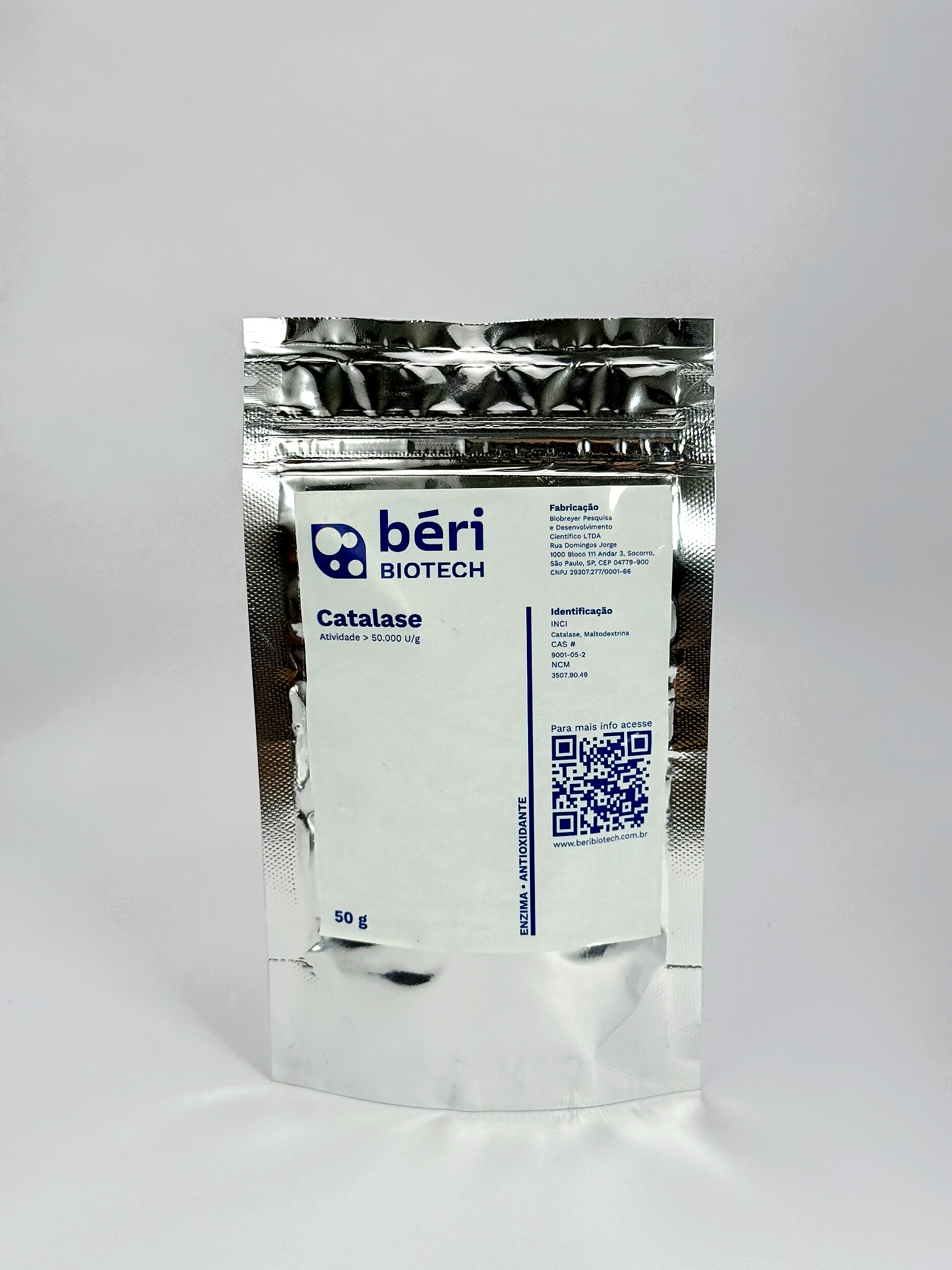 Catalase em Pó 5kg | Enzima Antioxidante Pura para Cosméticos e Suplementos